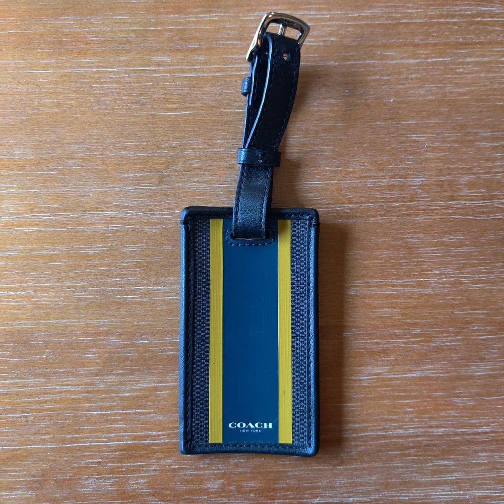 Brand new coach luggage tag